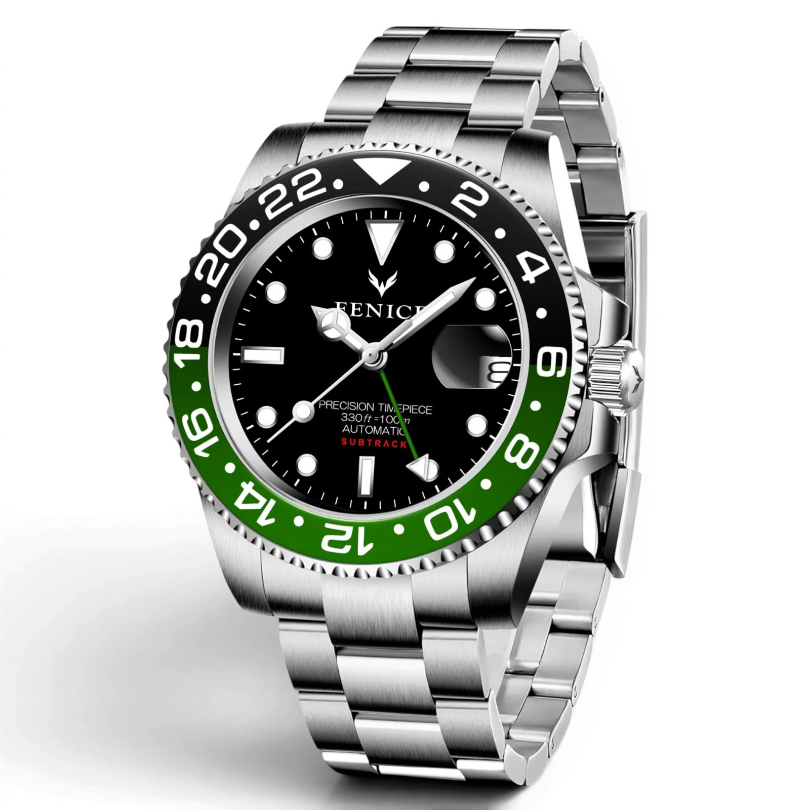 Fenice Subtrack Spectre GMT Automatic Watch 10ATM Seiko NH34A
