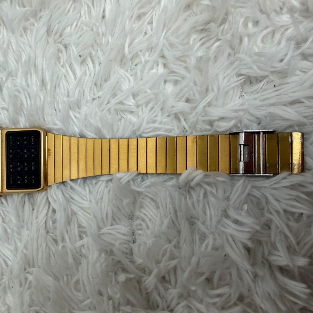 Rare CASIO DBC-610 Data Bank Gold Vintage Watch Functional