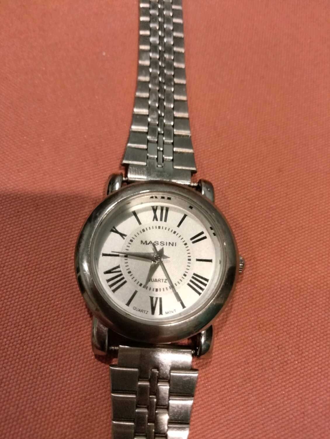 Massini 6087 ladies watch stainless steel, case, bezel, band ,roman #s