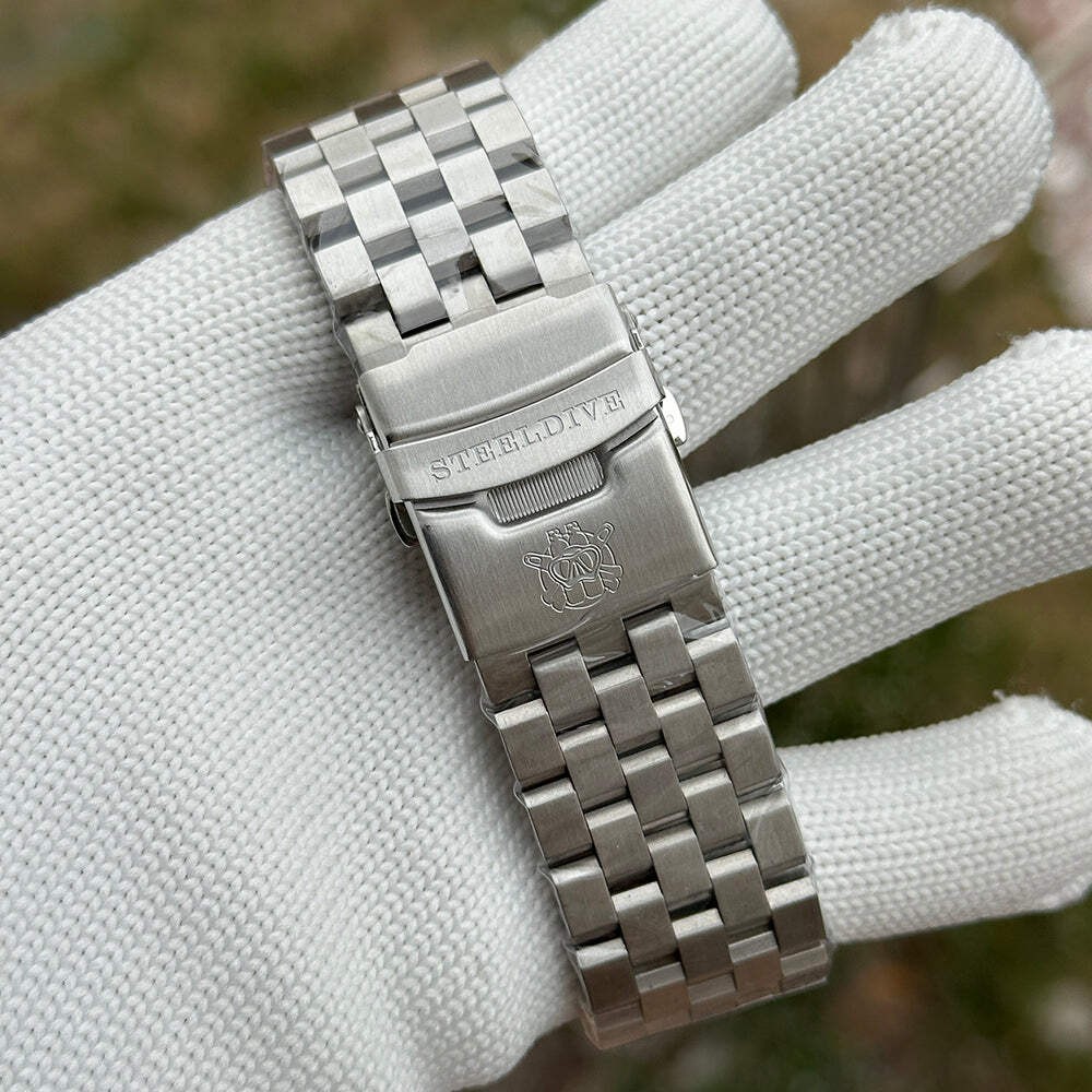 STEELDIVE SD1982H — Date Function 46.5MM Sapphire Ceramic Bezel NH35 Dive Watch