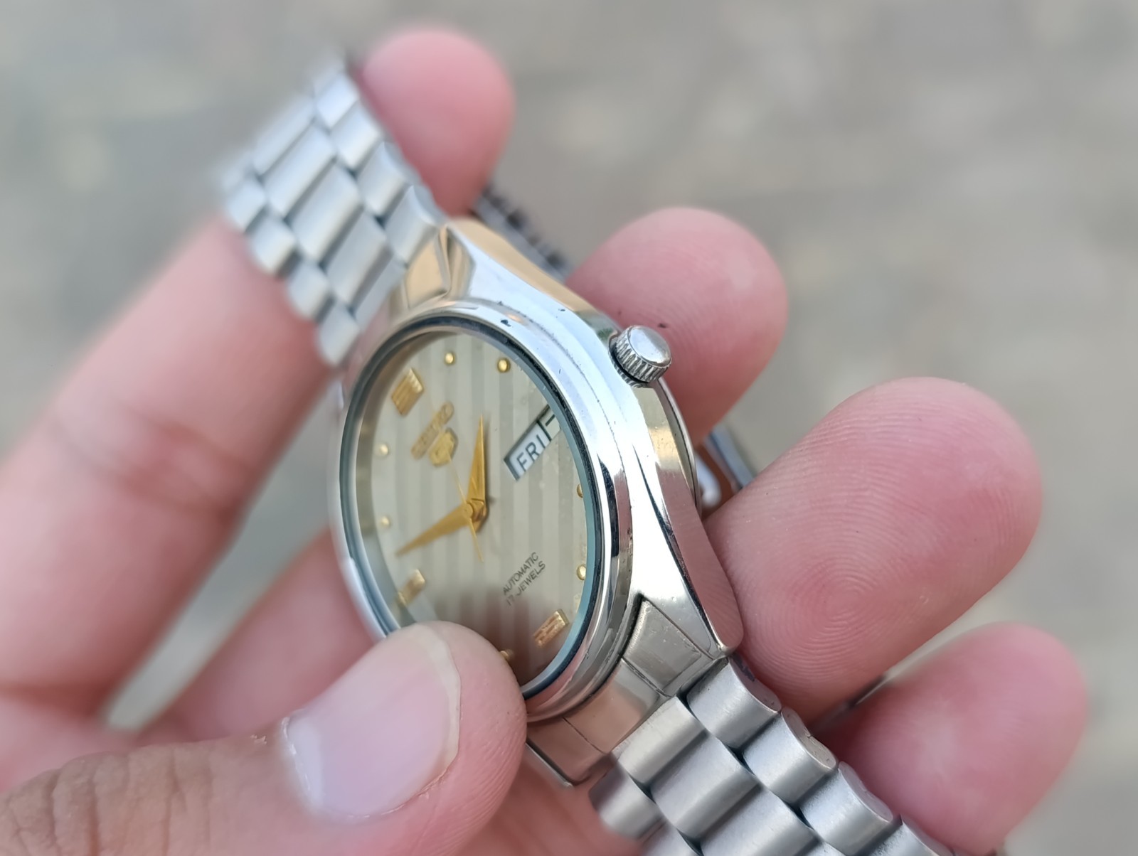 Lot of 4 Vintage Seiko 5 Automatic Day-Date SS Men’s Japanese Wristwatches
