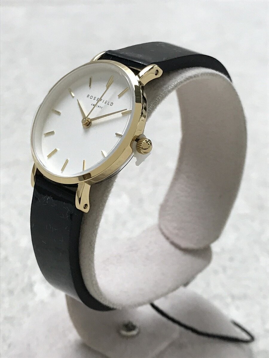 ROSEFIELD The Premium Gloss Quartz Analog Silver Minimalist Watch Near Mint