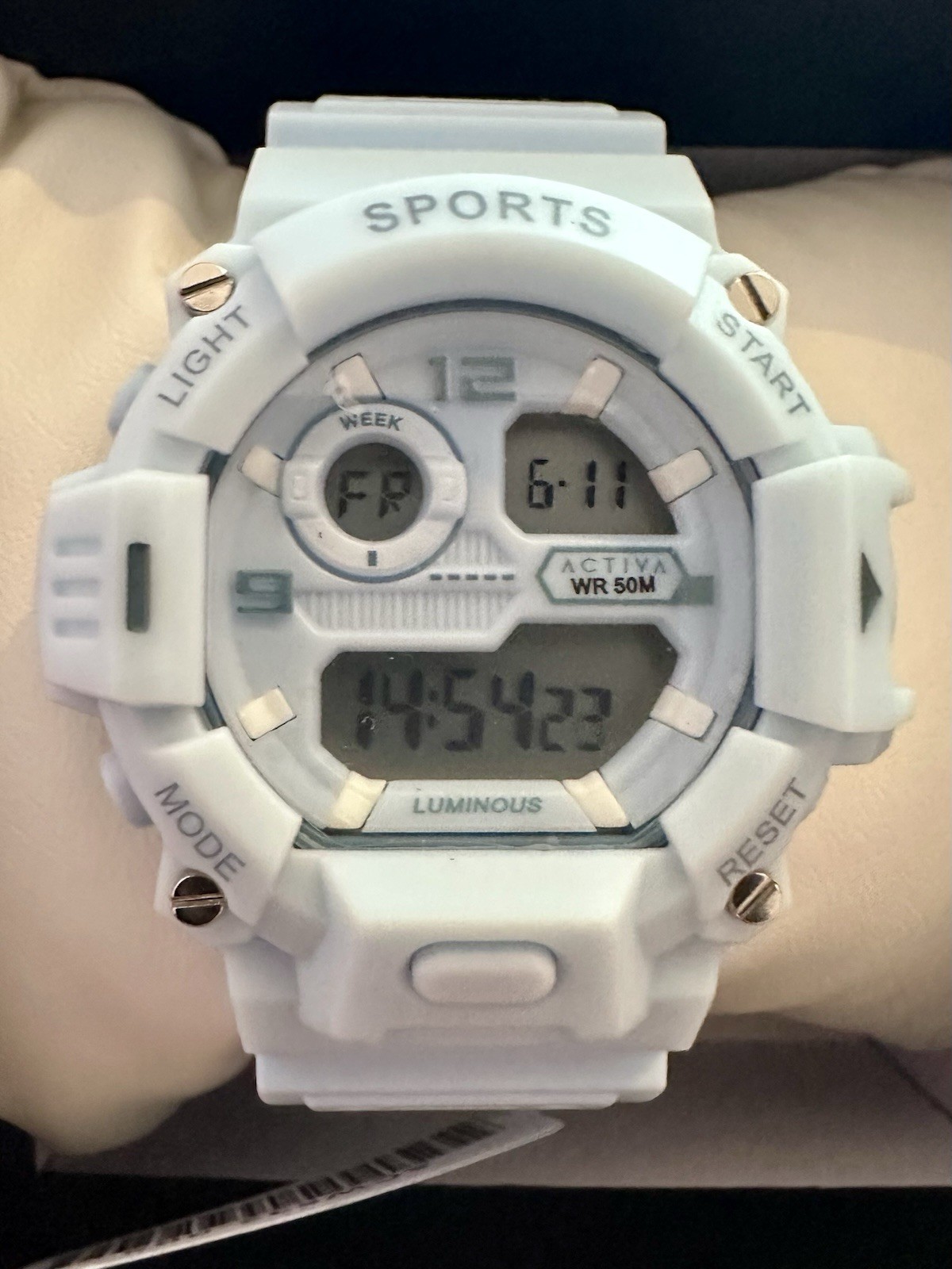 Africa X Invicta Unisex Digital Sports Watch- Blue 42mm, 50m WR