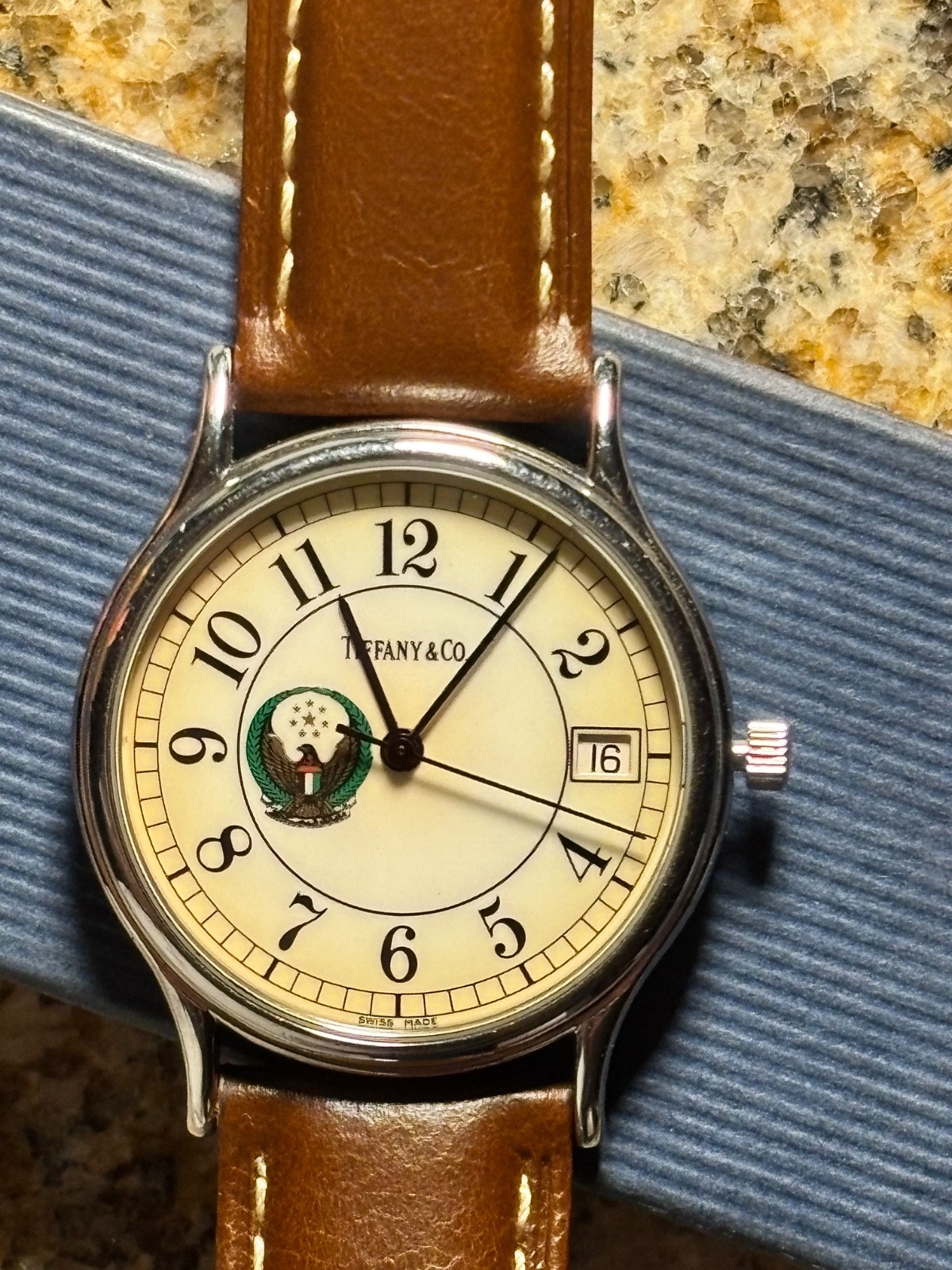 Vintage United Arab Emirates Armed Forces Tiffany & Co. 34mm Quartz Watch