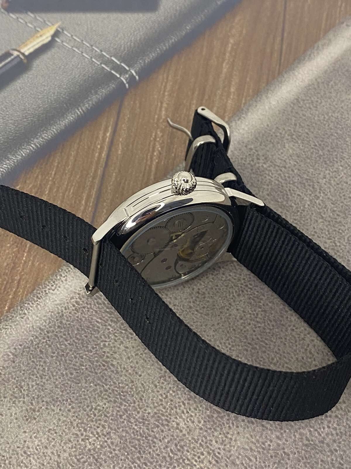 beautifull Molniya Compass Molniya 3602 43 mm , 22 mm strap, Mechanical