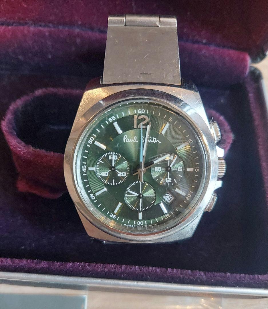 Paul Smith Final Eyes Green Chronograph Watch