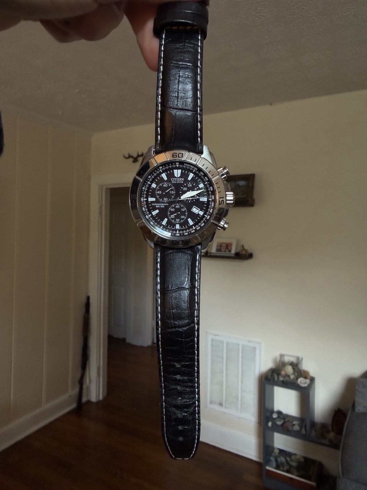Citizen Eco Drive Chronograph Men’s Watch Stainless Steel Titanium WR100