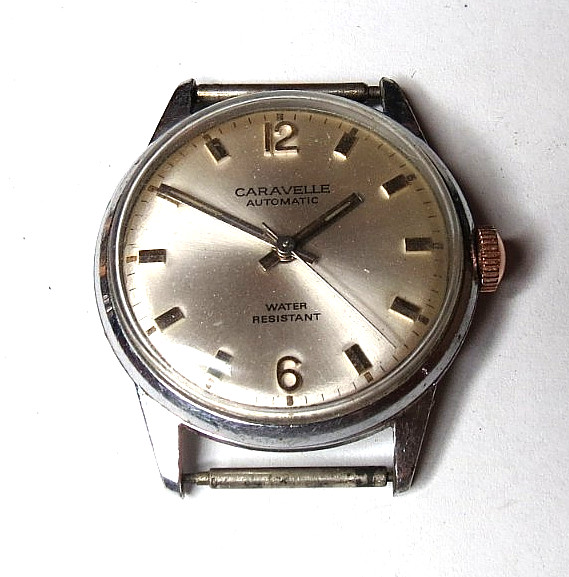 VINTAGE 1971 MEN N1 CARAVELLE WRISTWATCH AUTOMATIC 17’J NOT WORKING GOOD BALANCE