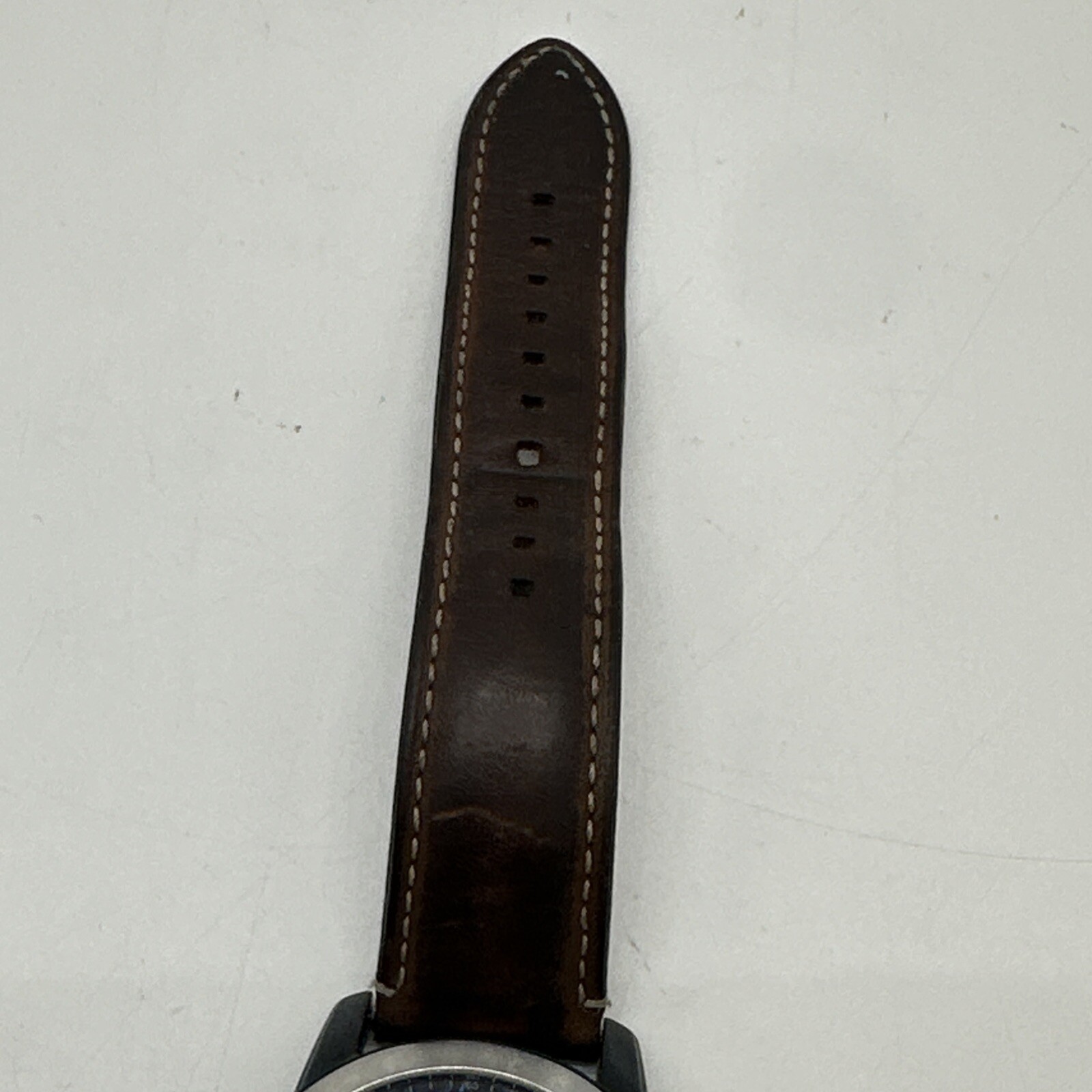 Fossil FS5151 Blue Dial Brown Leather Band Men’s Wrist Watch