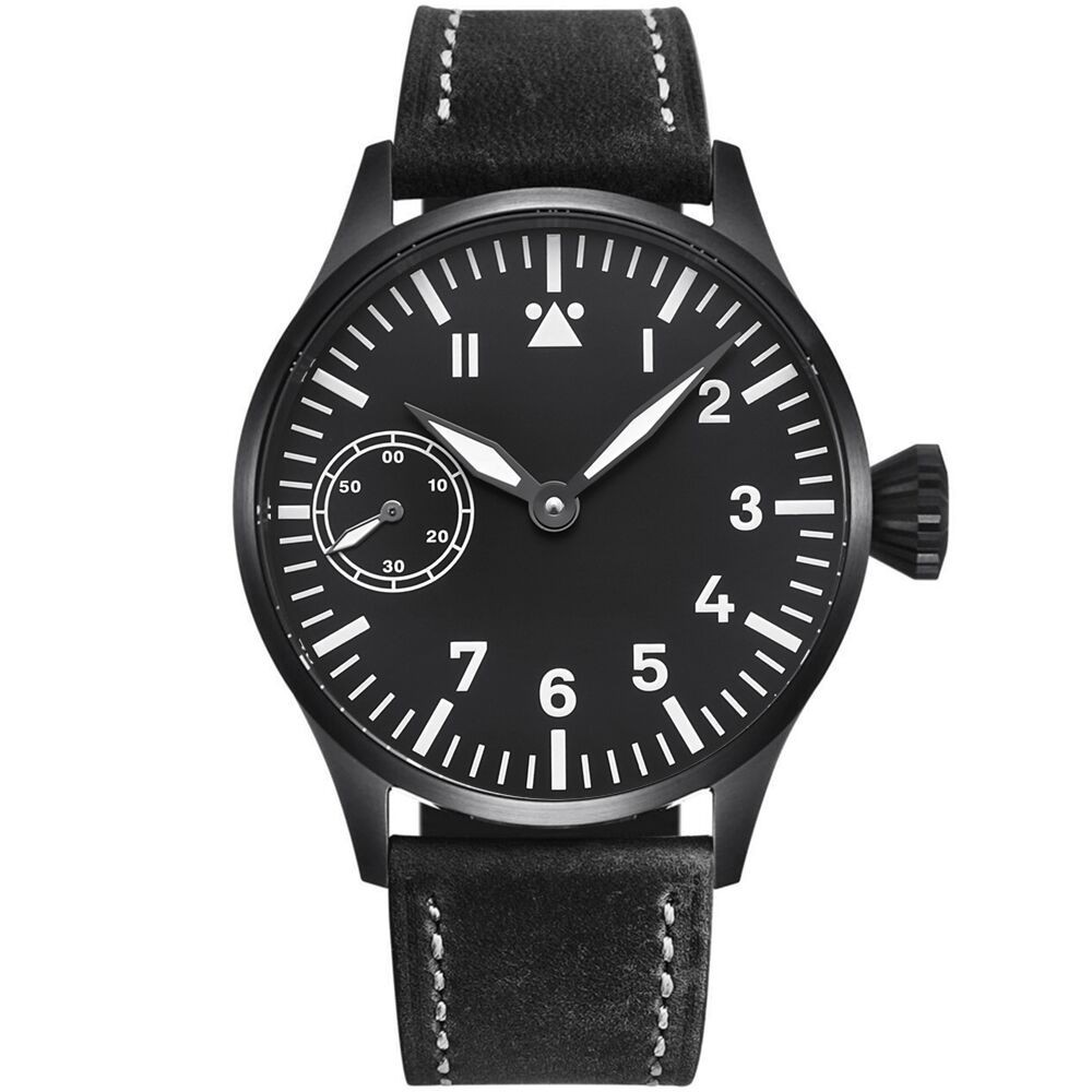 44mm Corgeut Mechanical Watch for Men Sapphire Crystal Asia 6497 ST3600 Movement