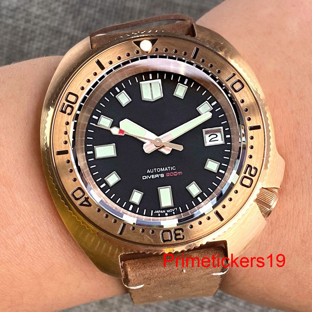 Tandorio NH35 MOP Dial Cusn8 Bronze 200M Men Automatic Dive Watch Sapphire Glass
