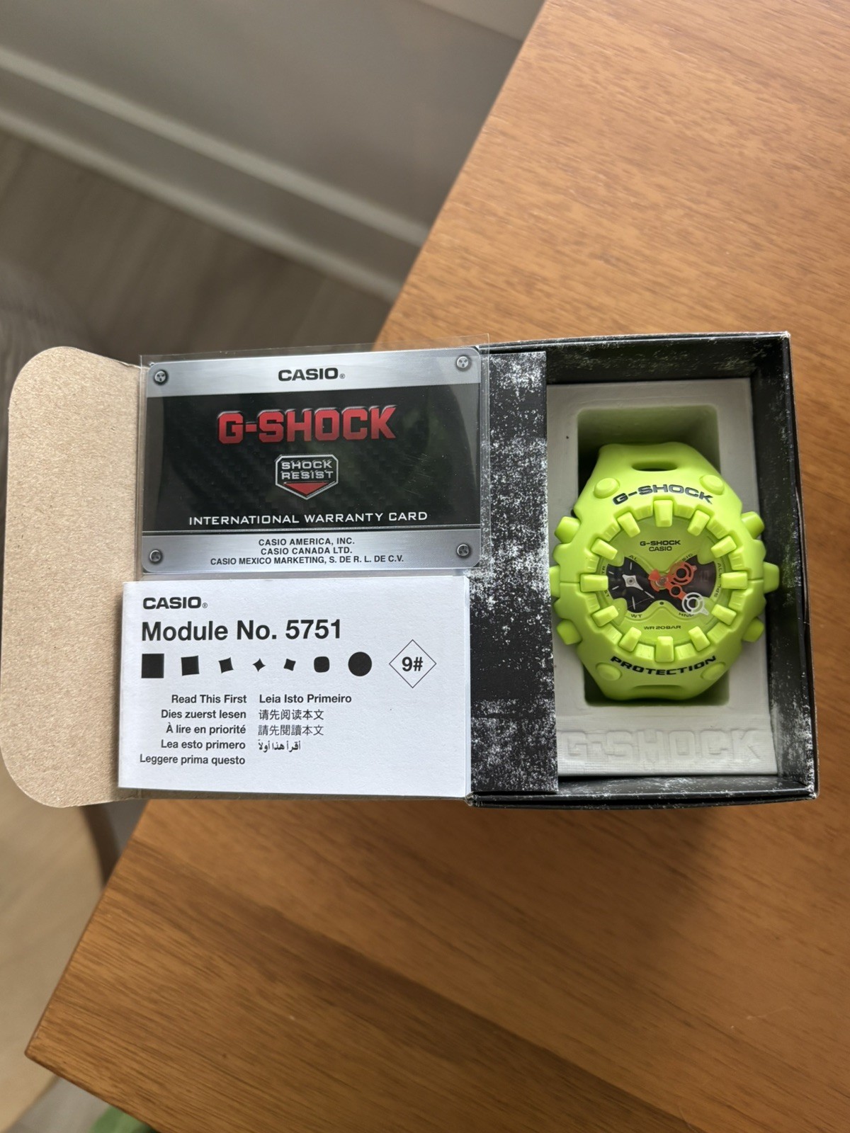 CASIO G-SHOCK GA-V01-9AJF Men’s Watch Big Case Neon Yellow 10Year Battery Japan
