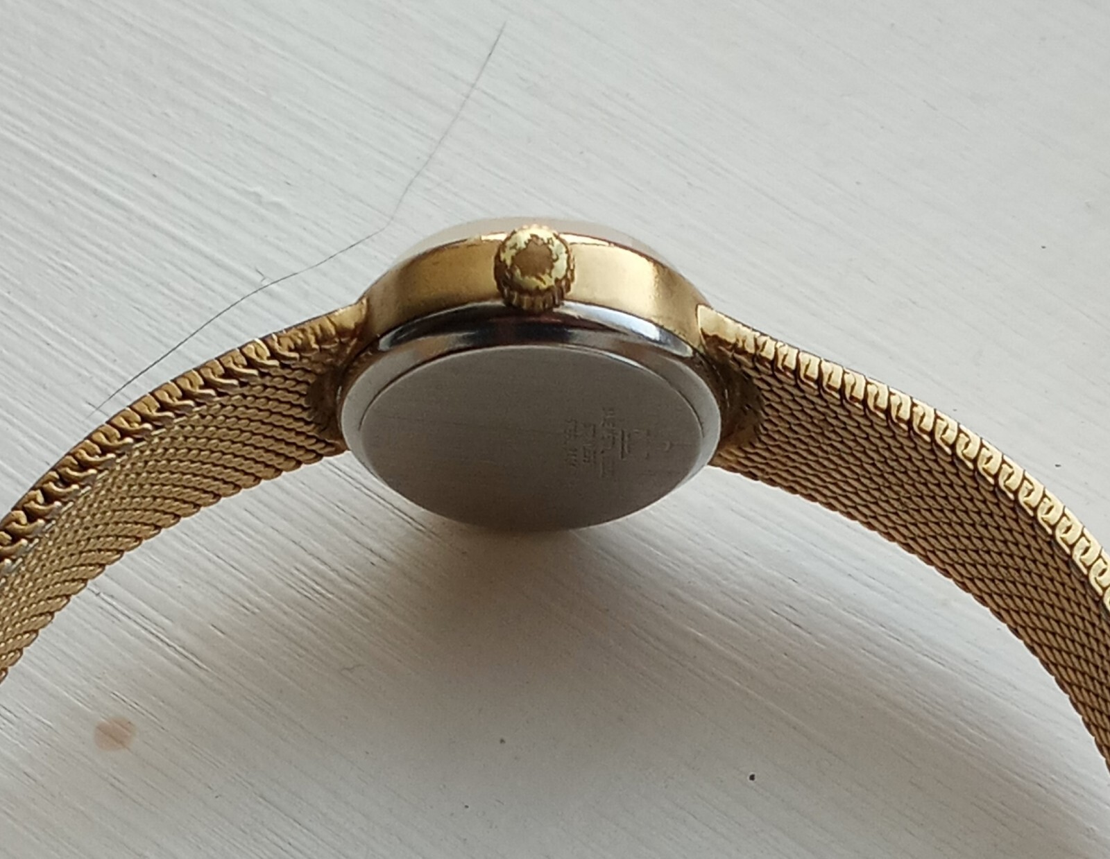 Vintage Jules Jurgensen Ladies Watch R3572 Oval Gold Tone Rare