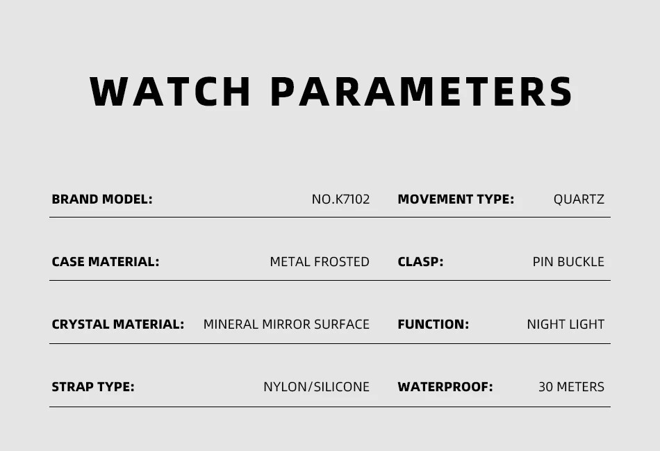 TPW 2026 Field Watch Quartz Military 24H Display Fabric Nylon Strap Easy Read