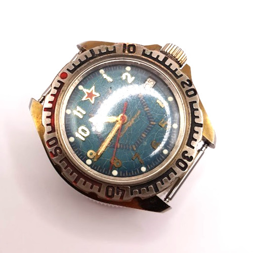 LEGENDARY RUSSIAN VINTAGE MENS WATCH VOSTOK KOMANDIRSKIYe MECHANICAL WORKING RAR