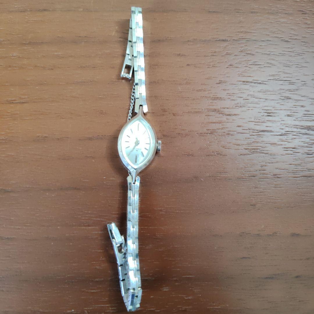 Seiko Ladies Hand Wound Watch Oval Showa 43 Year (Working With Case)