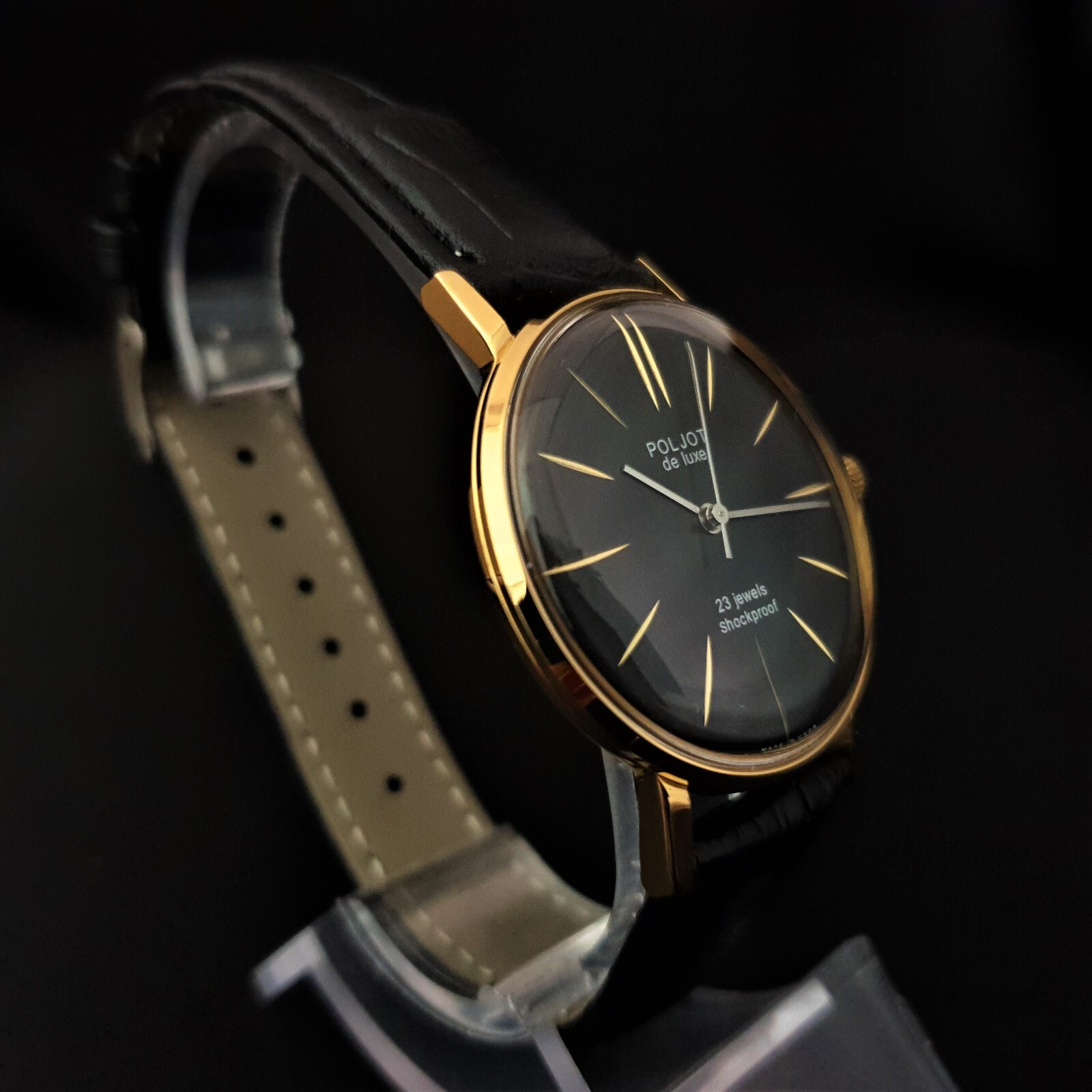 Vintage Watch USSR Poljot 2209 De Luxe ULTRA SLIM Men’s Mechanical WristWatch