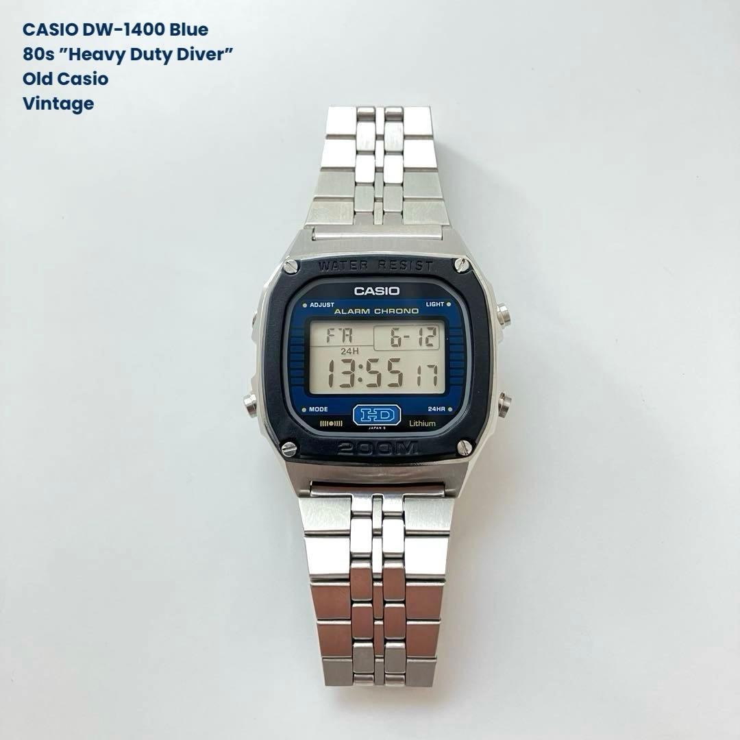 Casio DW-1400 Heavy Duty Diver Watch 200m Water Resistant Vintage From Japan