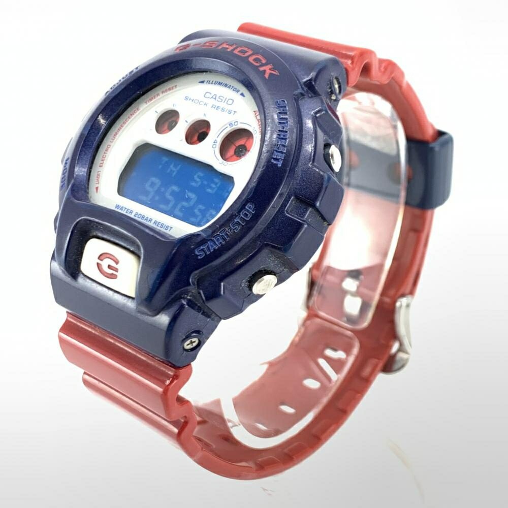 [Good] CASIO G-SHOCK DW-6900AC Blue Red Digital Quartz Men’s Watch from Japan
