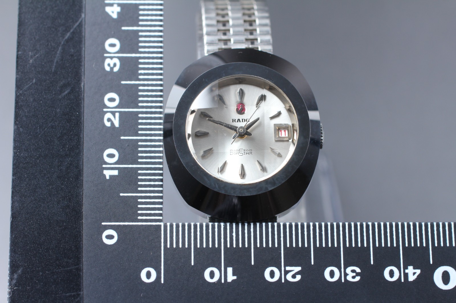 Rado Diastar Cut Glass 27mm White Dial Automatic Womens Watch NEAR MINT JAPAN