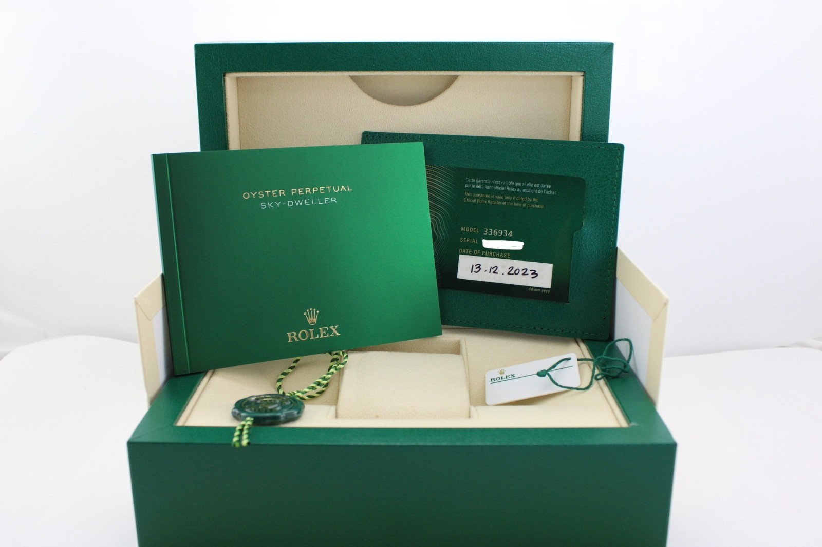 2023 Rolex Skydweller Black Steel 336934 42mm Oyster Watch B&P