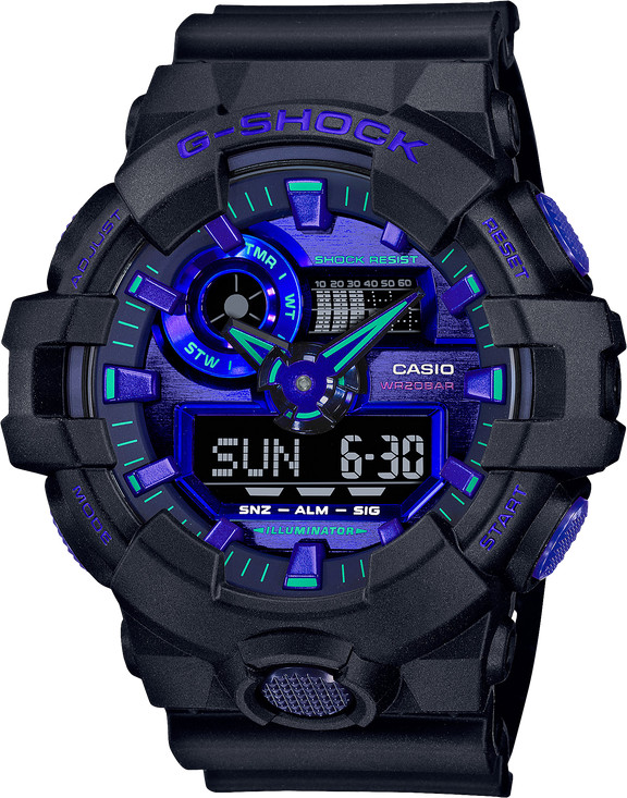 G-Shock GA700VB-1A Virtual Reality Blue Violet Ana-Digi