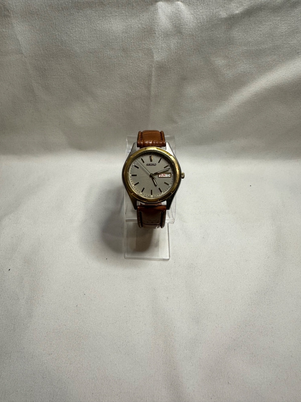 Vintage Seiko 7N43-8199 MENS WATCH GOLD TWO TONE
