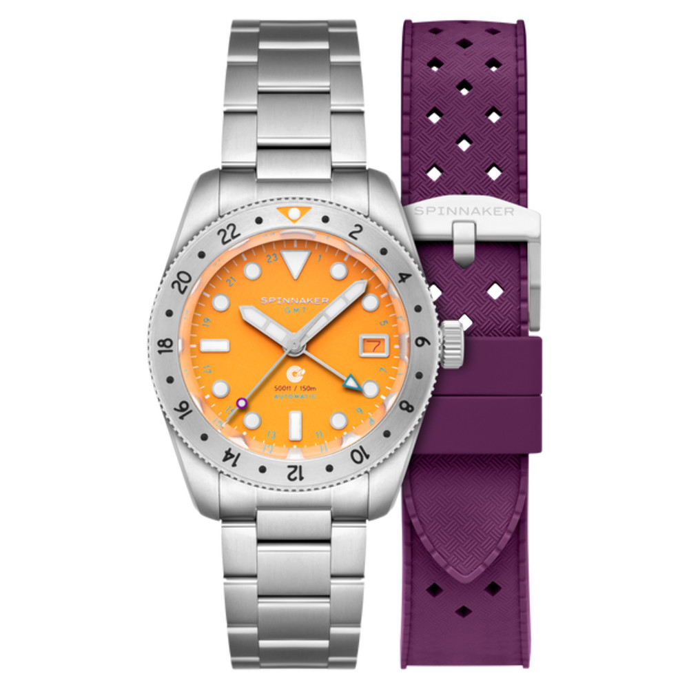 Croft 39 GMT Automatic Yellow / Stainless Steel | Yellow Dial Wristwatch SP-5157