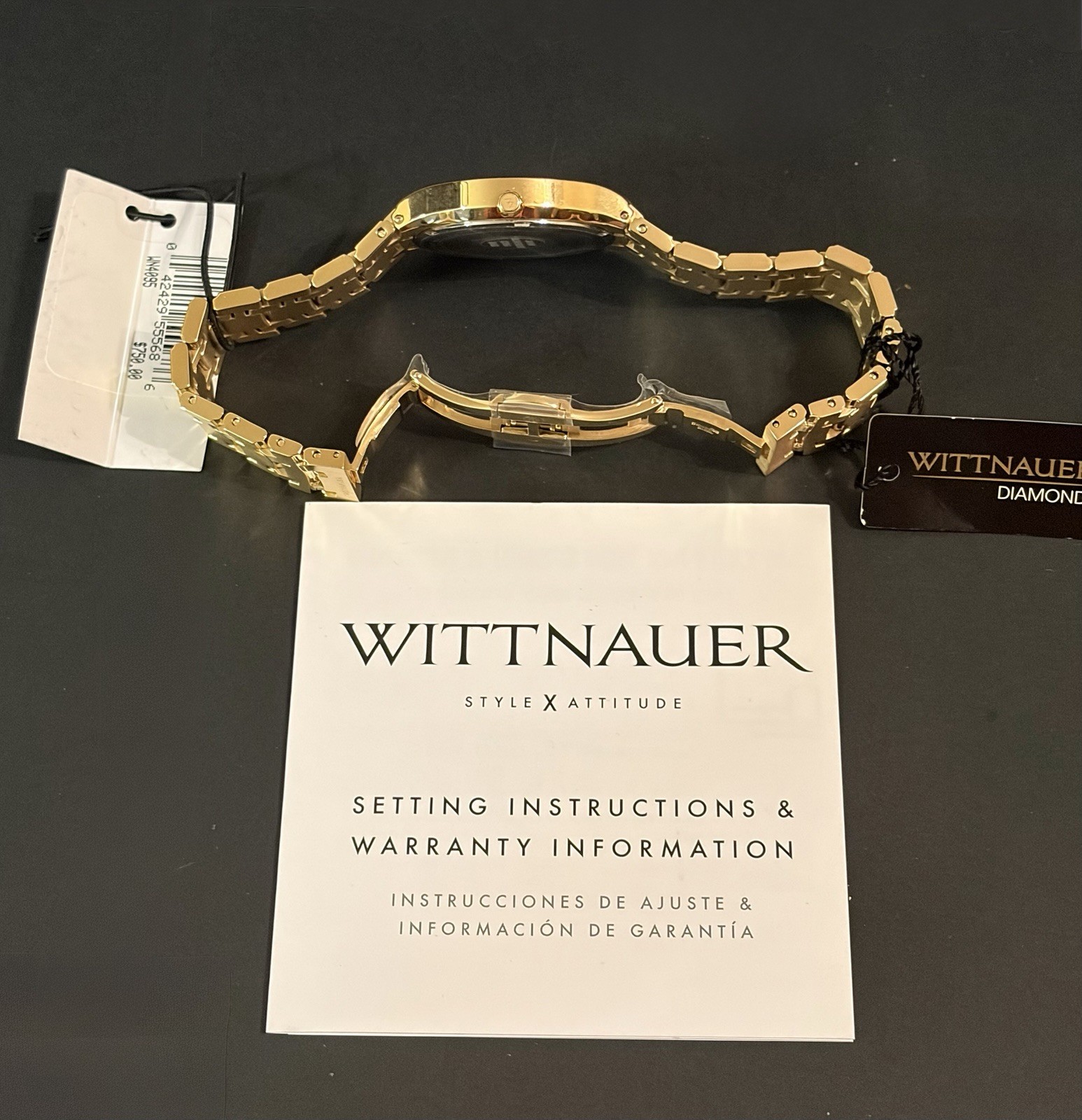 Wittnauer WN4095 Women’s Laureate Collection Black Dial Quartz