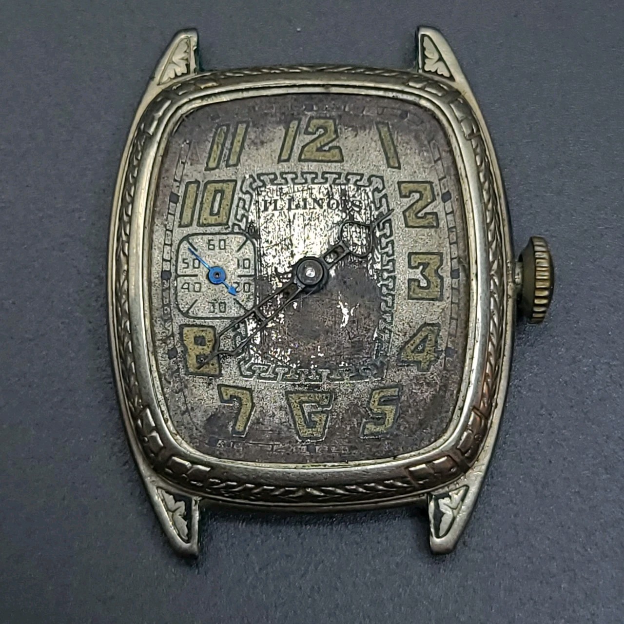 Vintage 1929 Art Deco Illinois Grade 905 17J 14K Gold Filled Watch Parts Repair