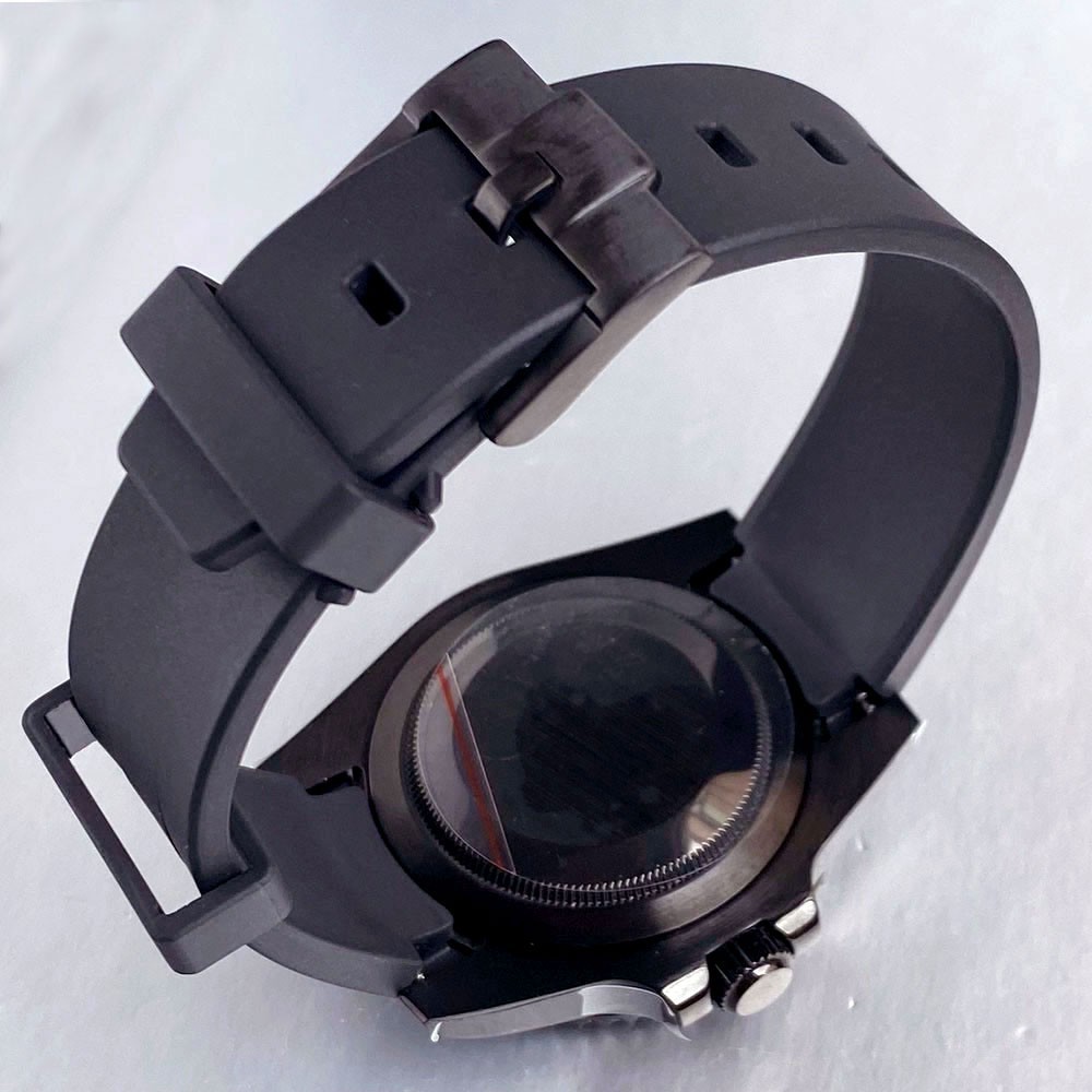 Sterile NH36A Diver Automatic Men Watch 40mm Black PVD 200m Waterproof Sapphire
