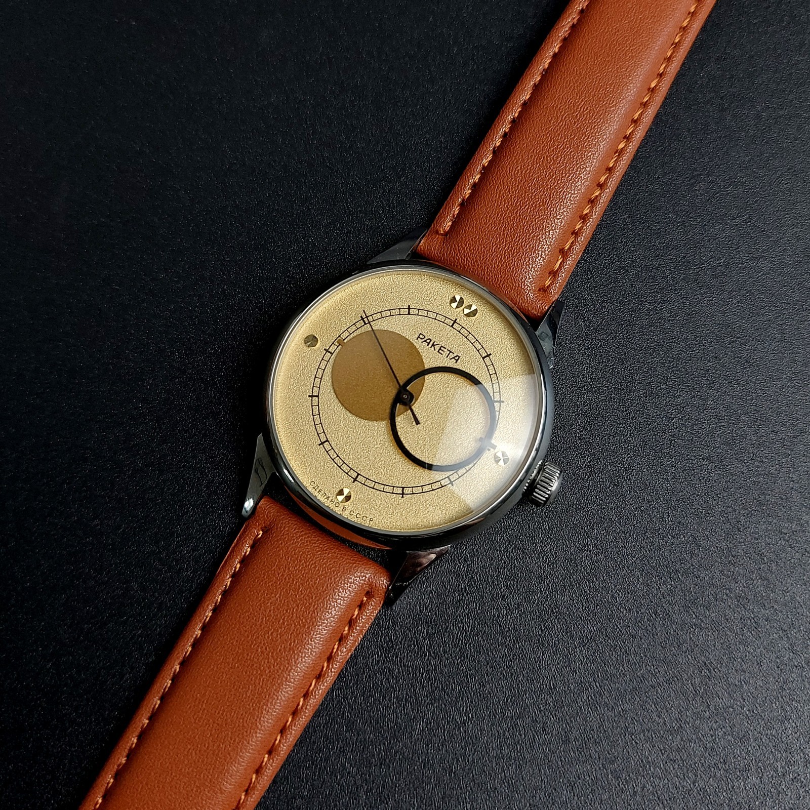 Raketa Copernic Vintage Men`s Watch Copernicus Kopernik Soviet Wristwatch USSR