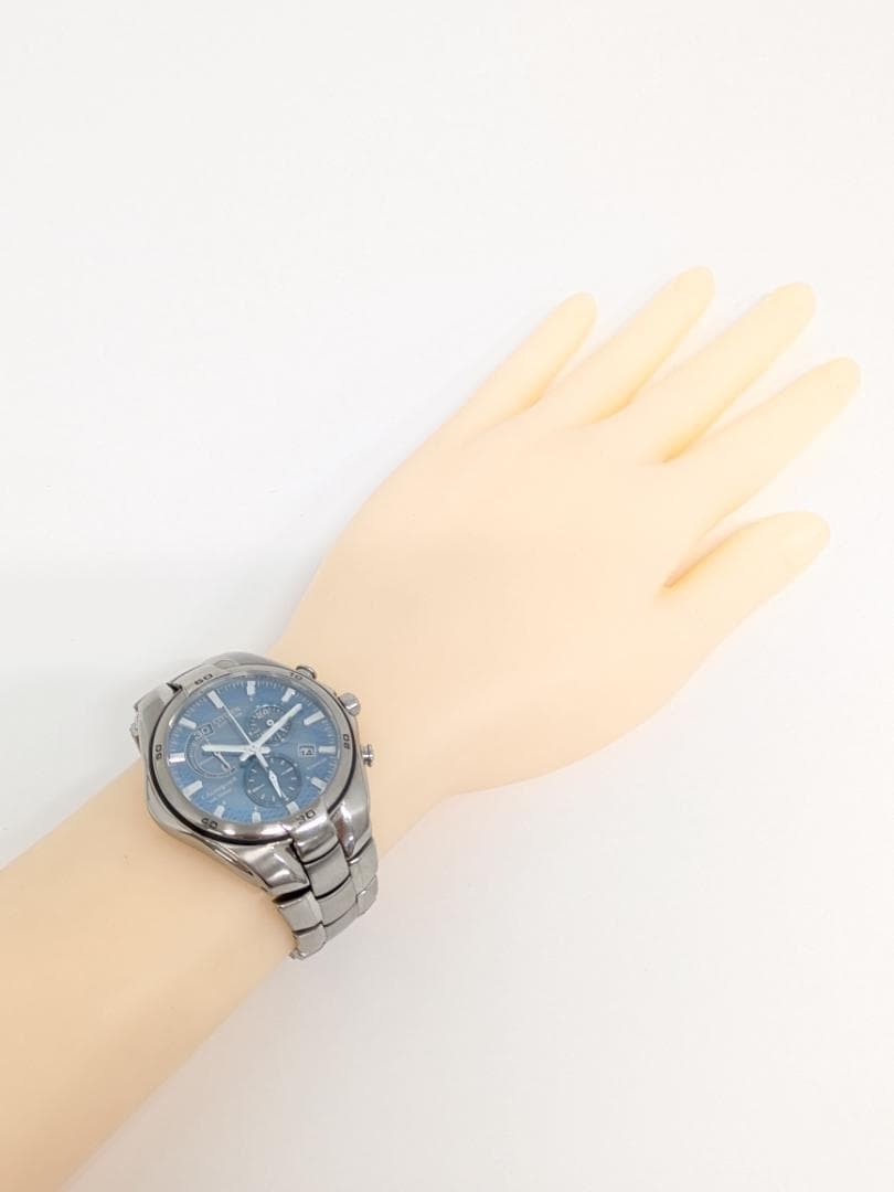 Citizen Eco-Drive Chronograph Solar Titanium 45mm NB/NA wrist 15cm/5.9in
