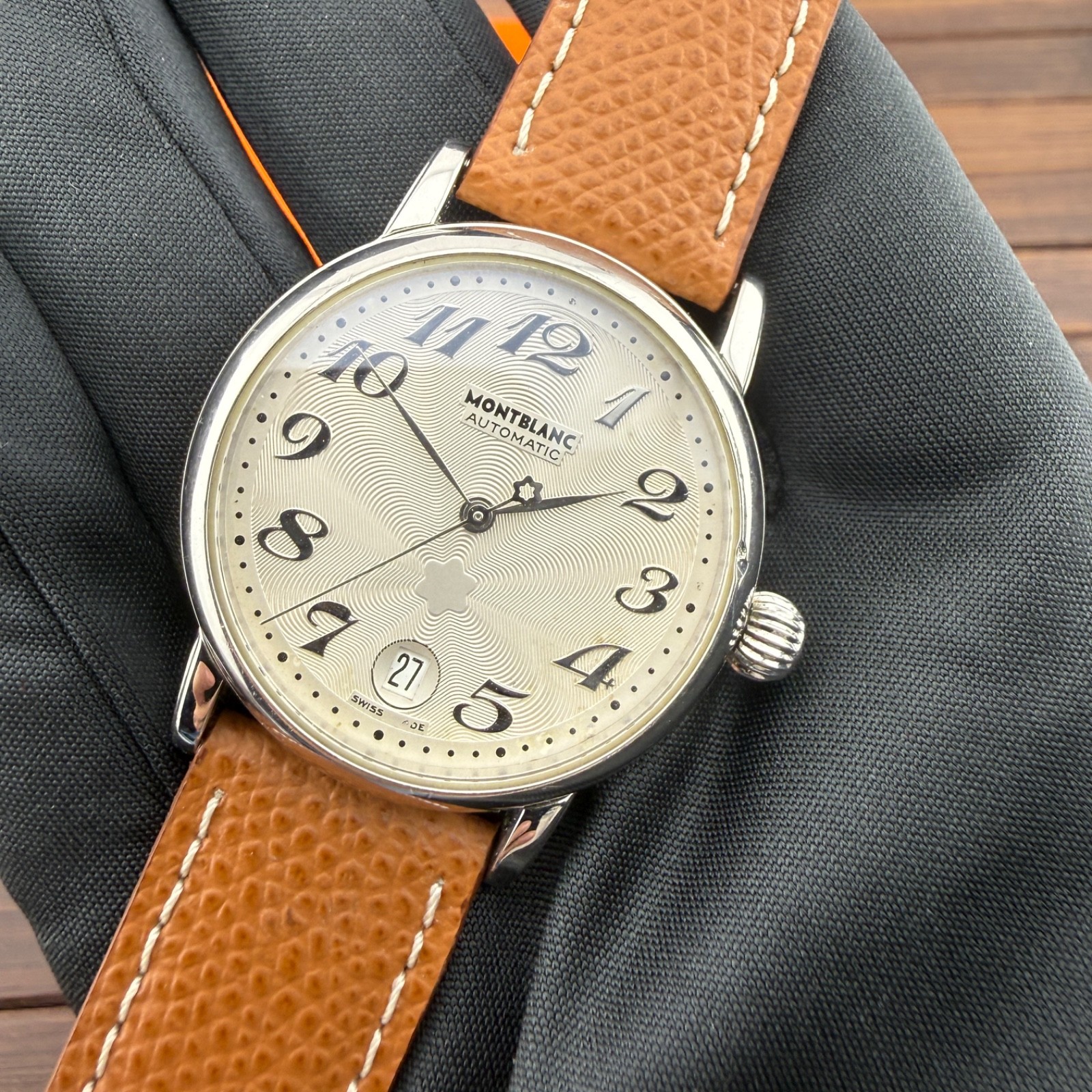 Men’s Watch Montblanc Meisterstuck Ref:7019 Automatic Age Steel 1 13/32in