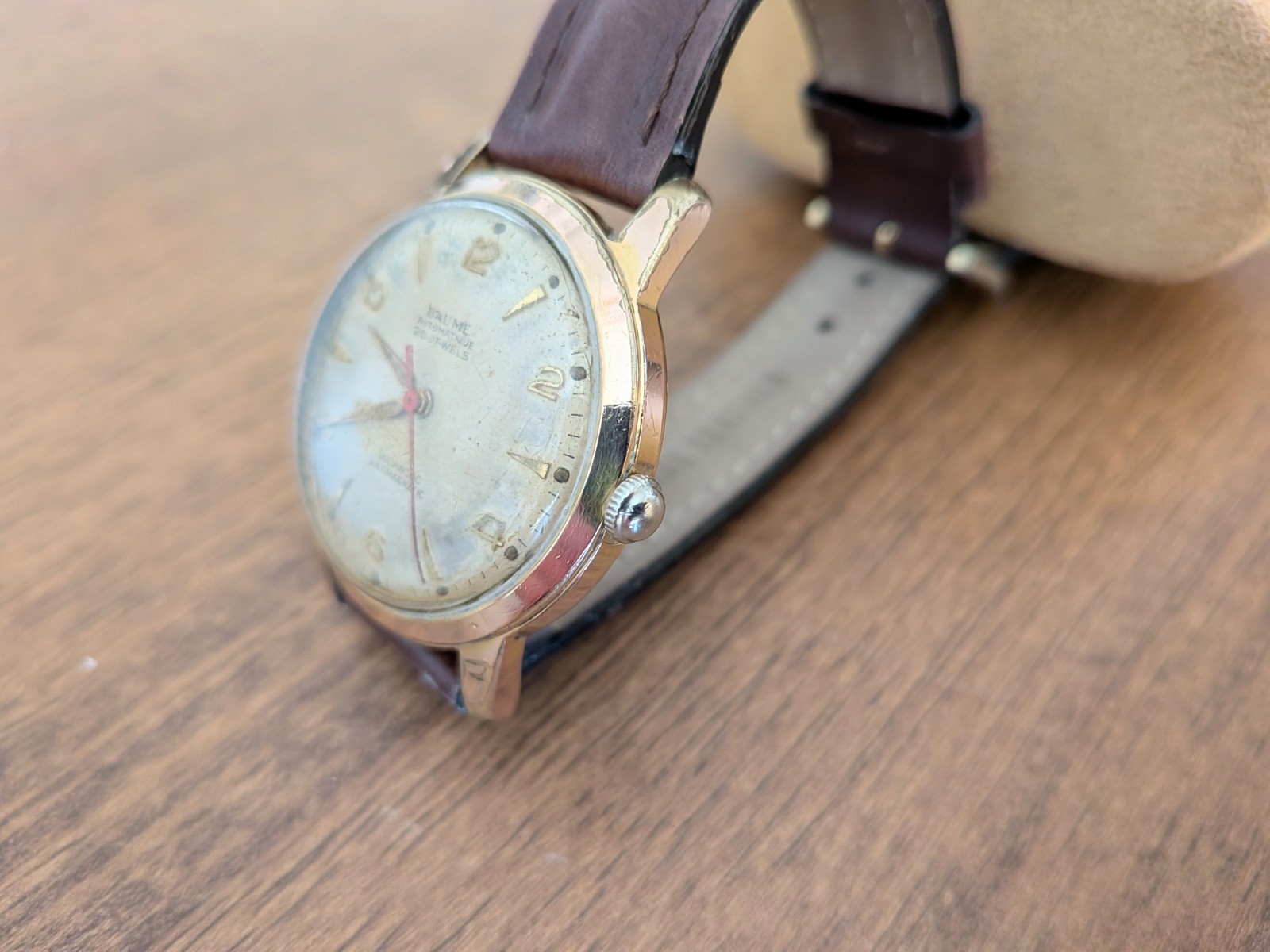 Vintage 1950s Baume 25j, gold filled watch,