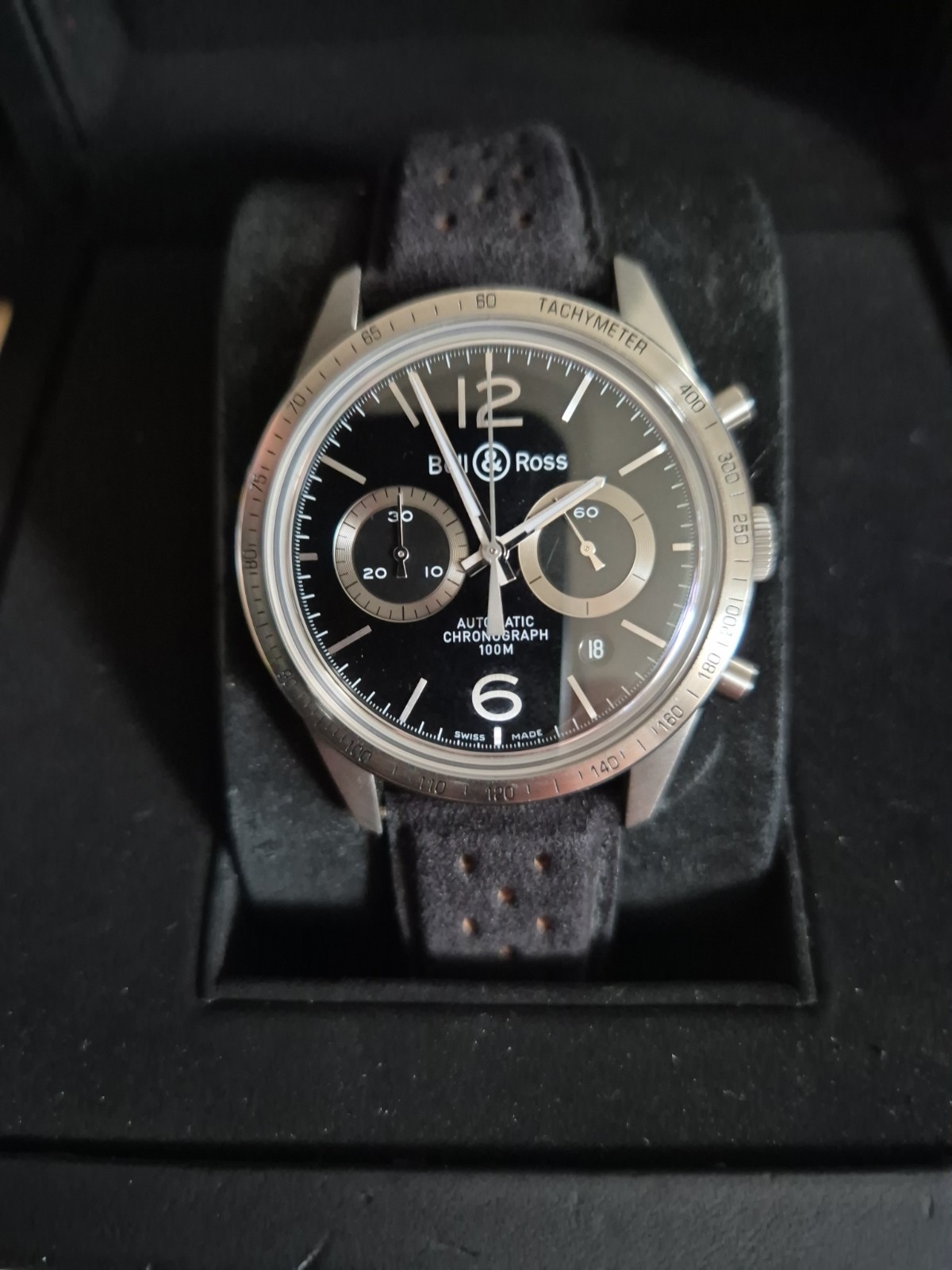 Bell & Ross Heritage Chronograph Stainless Steel Watch BR 126-94-SS (Box Only)