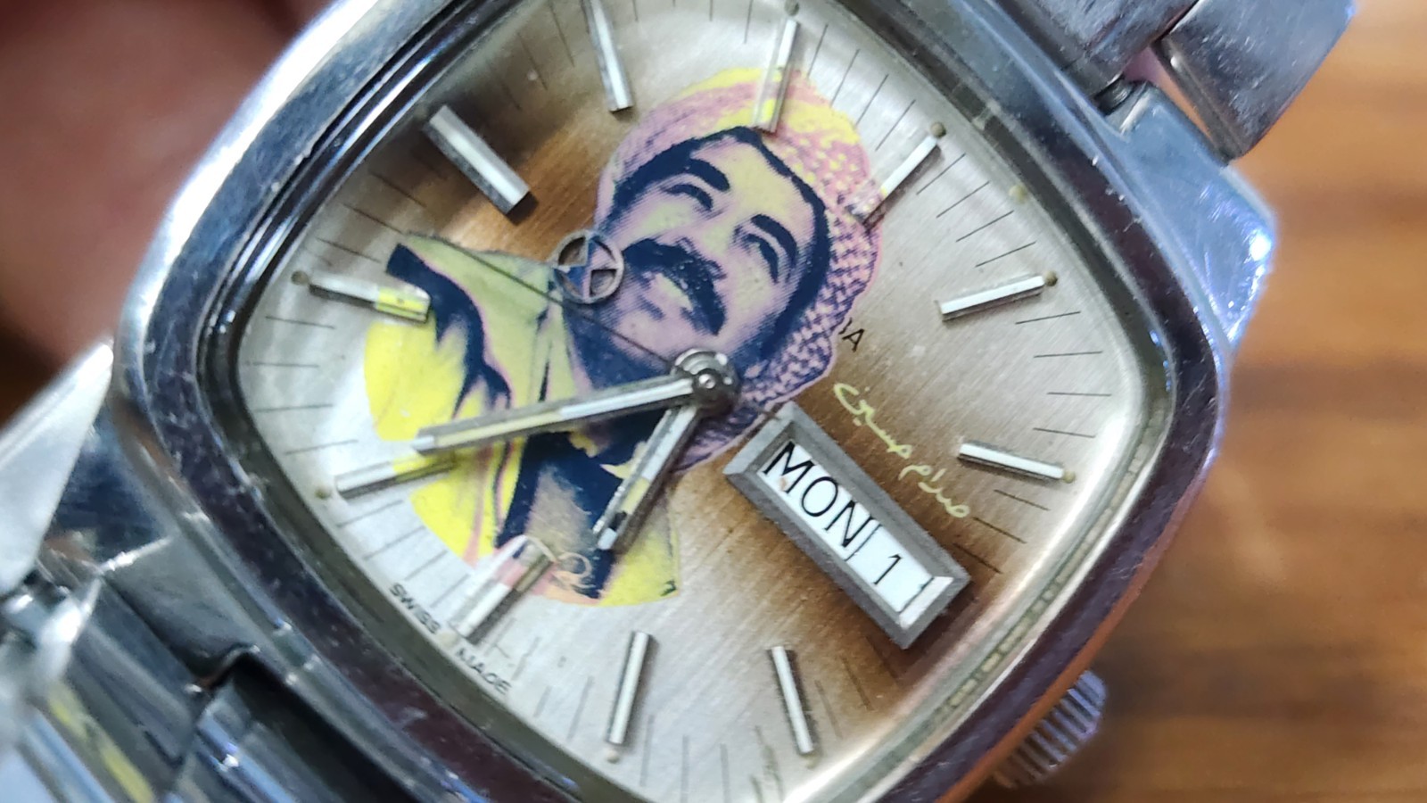 Rare Favre Leuba Saddam Hussein Iraq 🇮🇶 Logo Automatic 36mm Men’s Watch