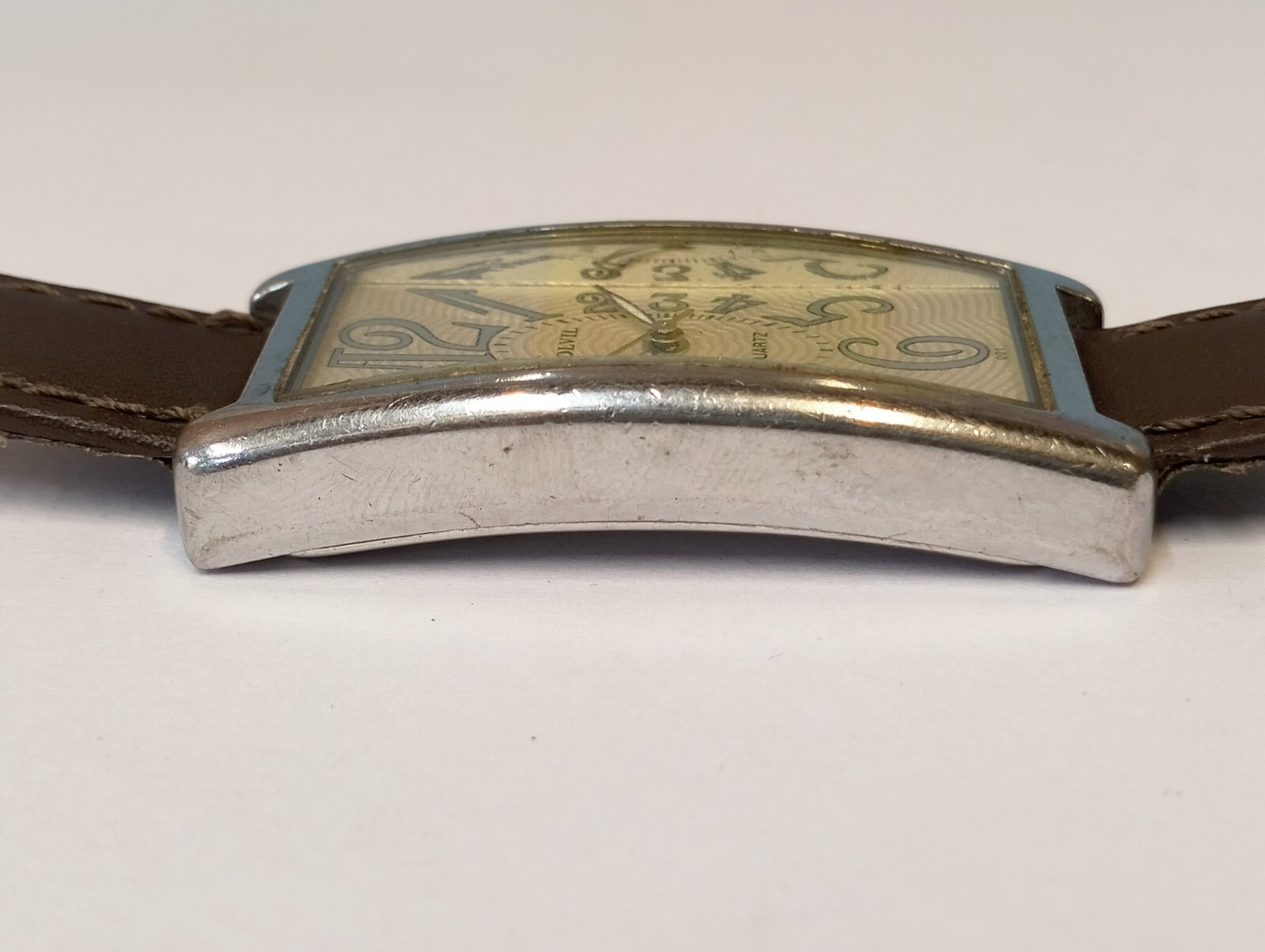 SOLVIL QUARTZ TEXTURED WHT DIAL 48-0022 JAPAN UNISEX ADULTS FULL WORKING VINTAGE