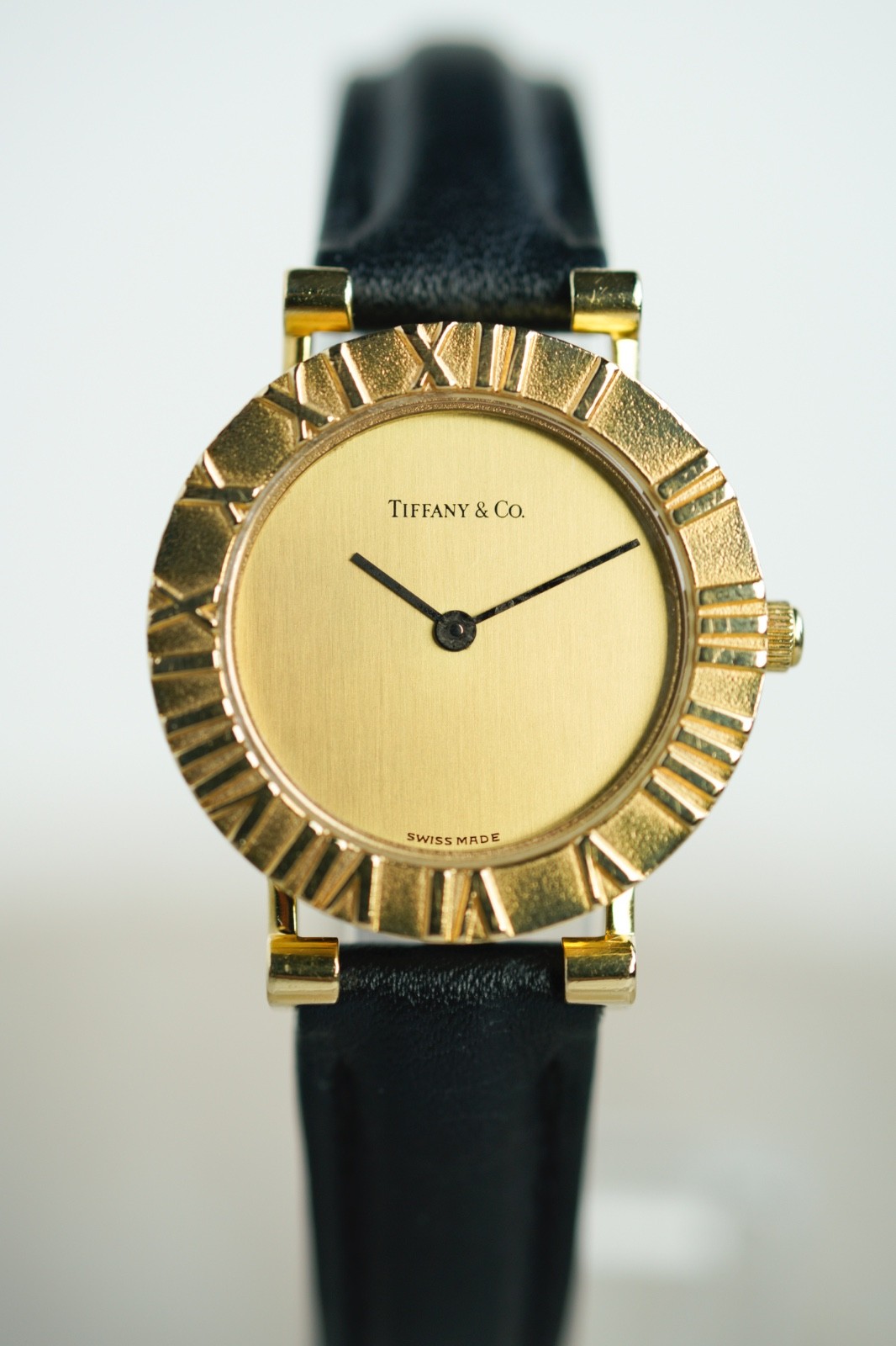 TIFFANY＆CO. Atlas Watch 18K Yellow Gold ref. D286.753 Vintage 24mm Champagne