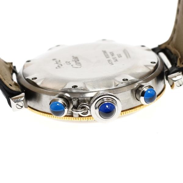 Cartier Pasha de Chronograph 38 W3101155 38mm SS Silver / Gold Dial Watch #C5888