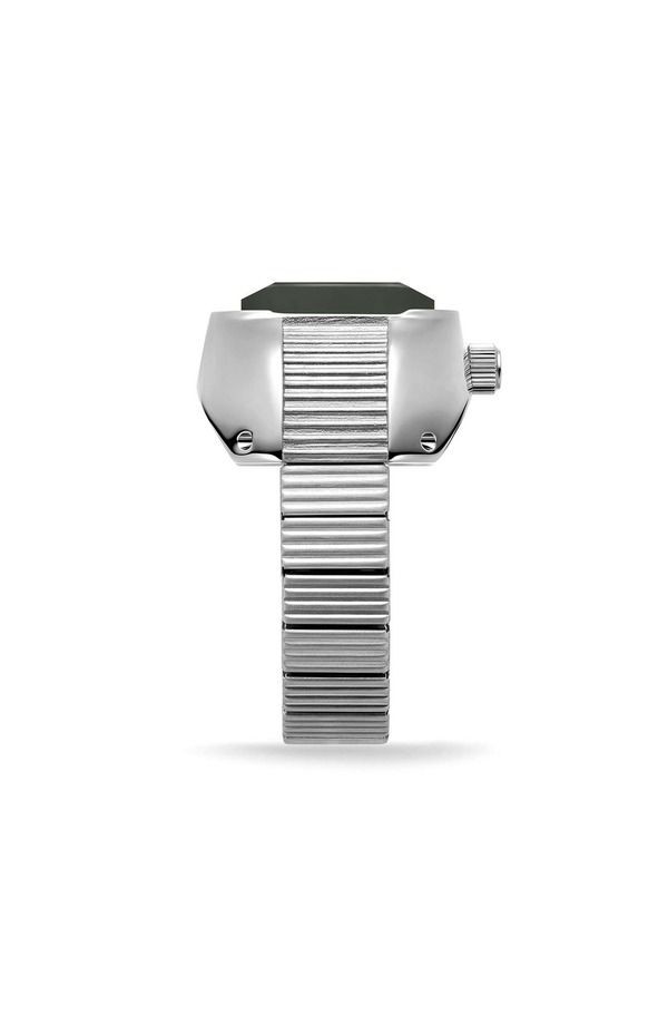 Breda Ladies Accessories Wristwatch BREDA Nocturne Time Ring 16mm SILVERSMOKE Sm