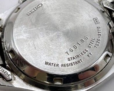 SEIKO 5 7S26 3170 Automatic Analog Round Silver Men’s Watch Working Used