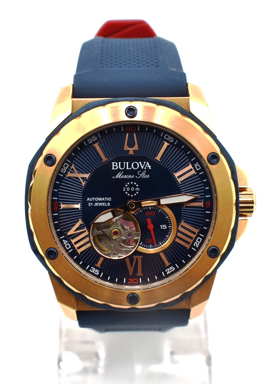 Bulova Men’s Wilton Chronograph Small Second Quartz Blue Watch 46MM 97B170