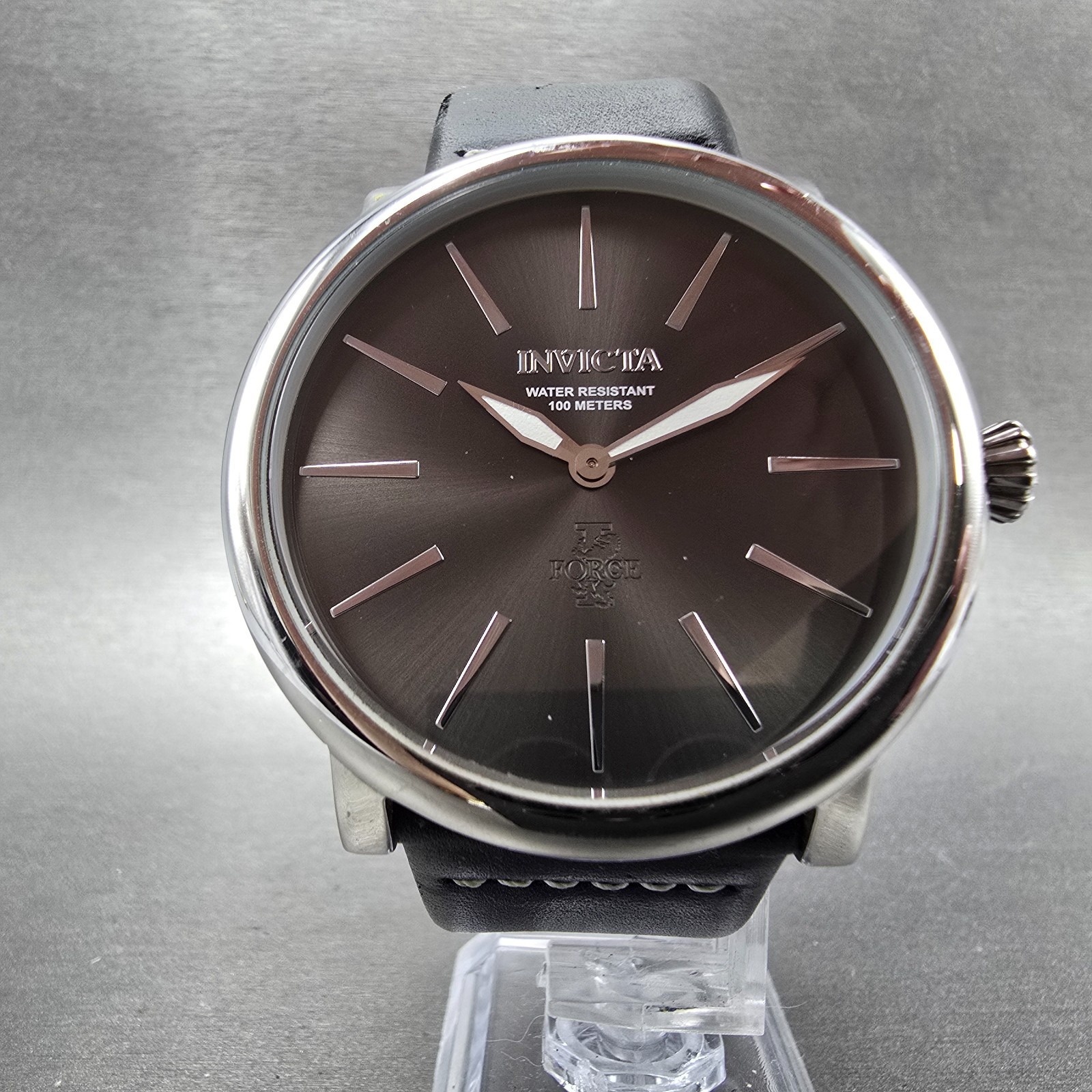Invicta I-Force Watch Men 46mm Gray Dial Silver Tone Round 22930 New Battery