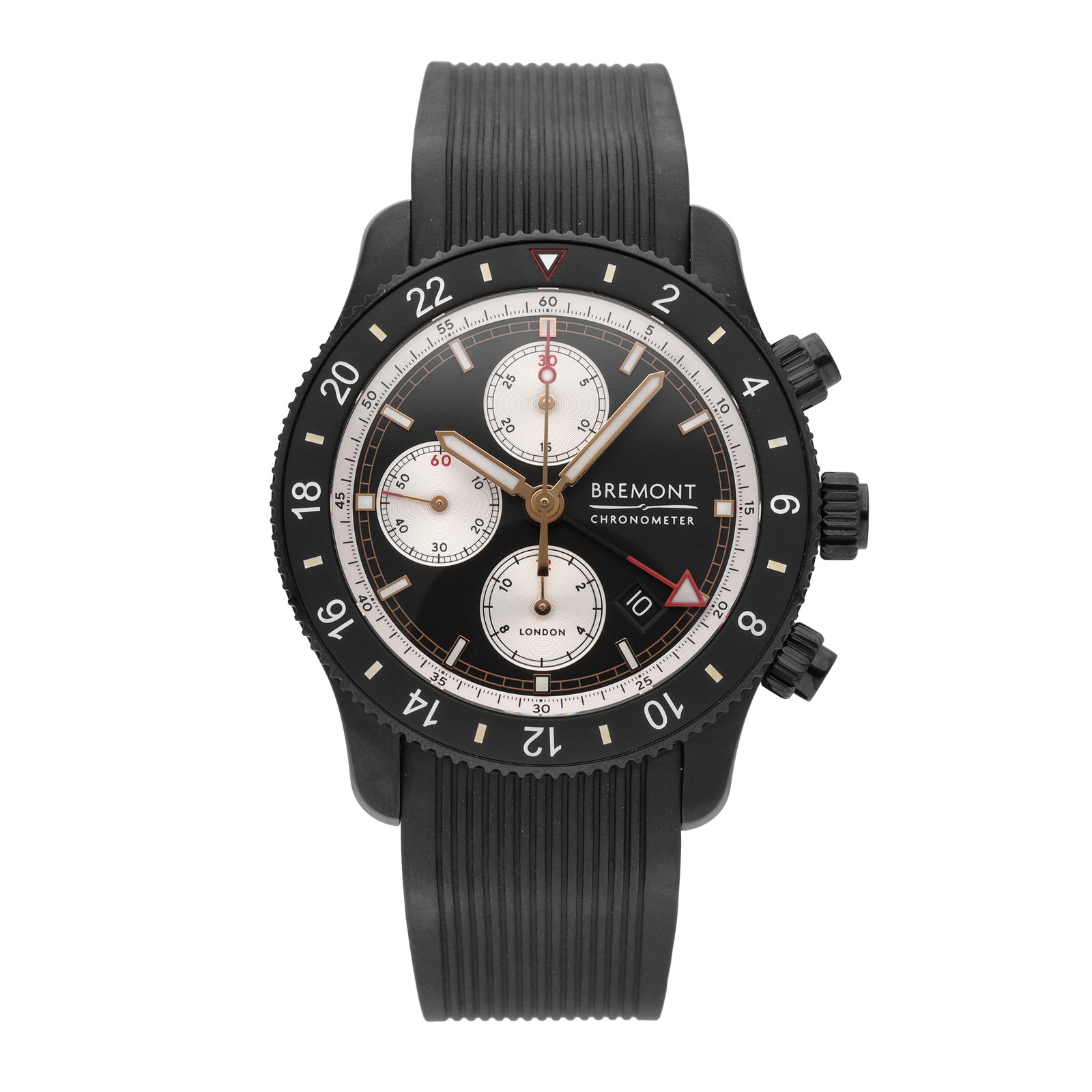 Bremont Supermarine Black Dial 43mm Automatic Men’s Watch SMARINECHRONO-JET-R-S