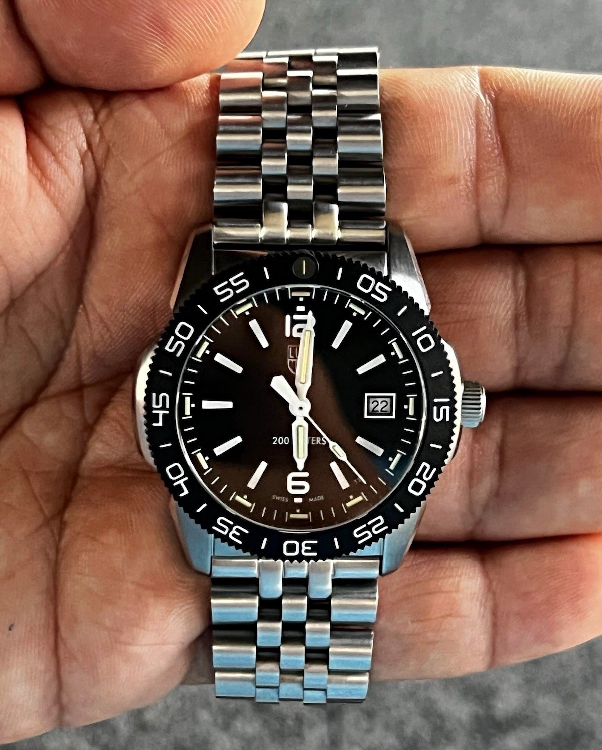 Luminox Pacific Diver Ripple 39mm Stailess Steel Bracelet Ref. XS.3122M.1