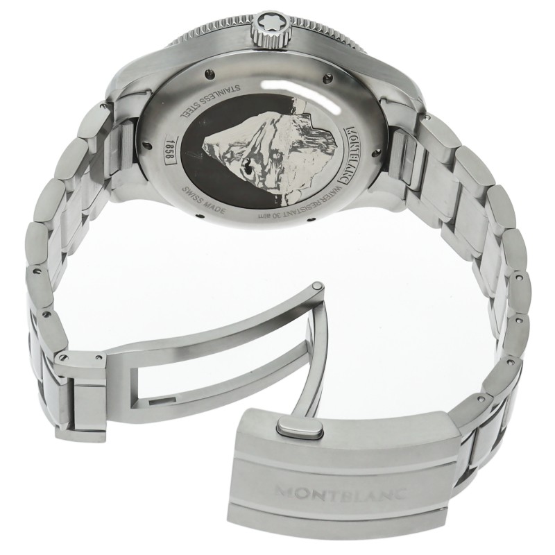 MONTBLANC 1858 Ice Sea Automatic Date 41mm MB130793 Stainless Steel mensWatc…