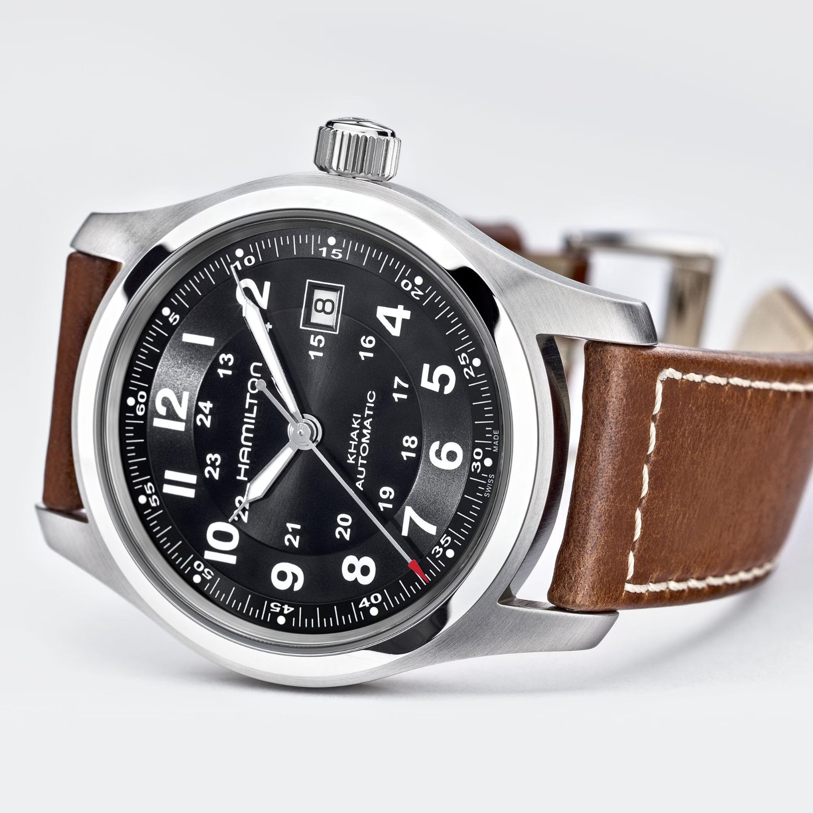 New Hamilton Khaki Field Auto Black Dial Men’s Watch H70555533