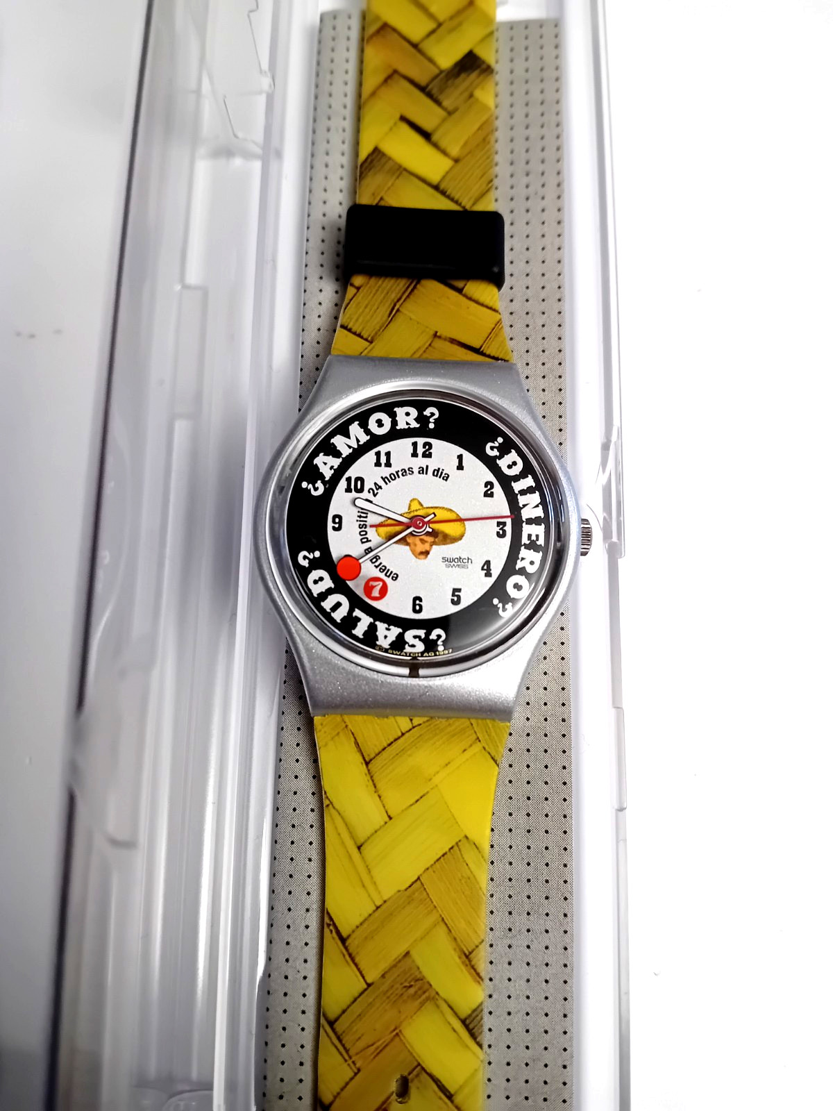 Swatch Standard Gent Sombrero GM143 1998 Vintage 90s Wrist Watch NOS