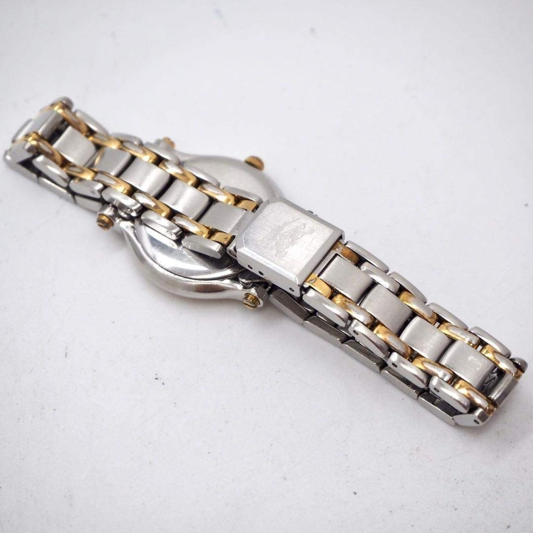 94 Working BURBERRY Watch Women’s Date Gold Silver Combo
